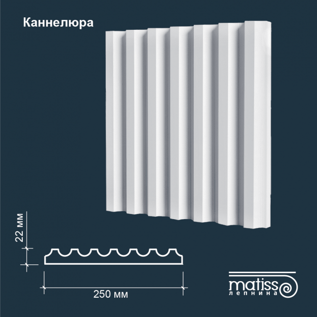 3-д панель Каннелюр